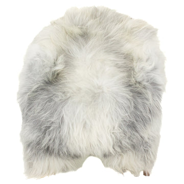 Silver White Gray Icelandic Sheepskin