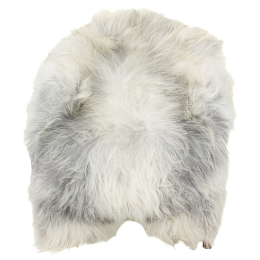 Silver White Gray Icelandic Sheepskin