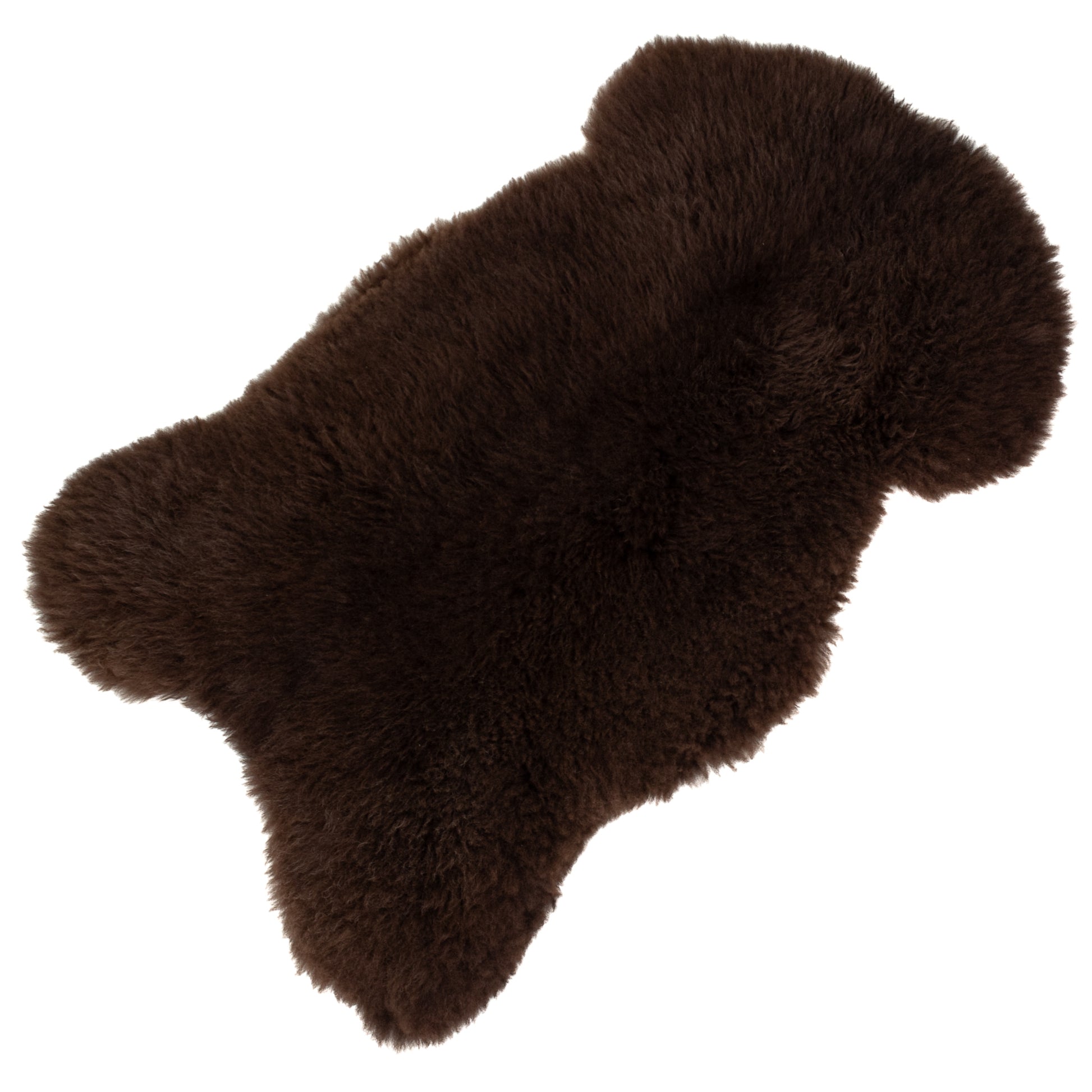 Soft Wool Brown Swedish Sheepskin Rug