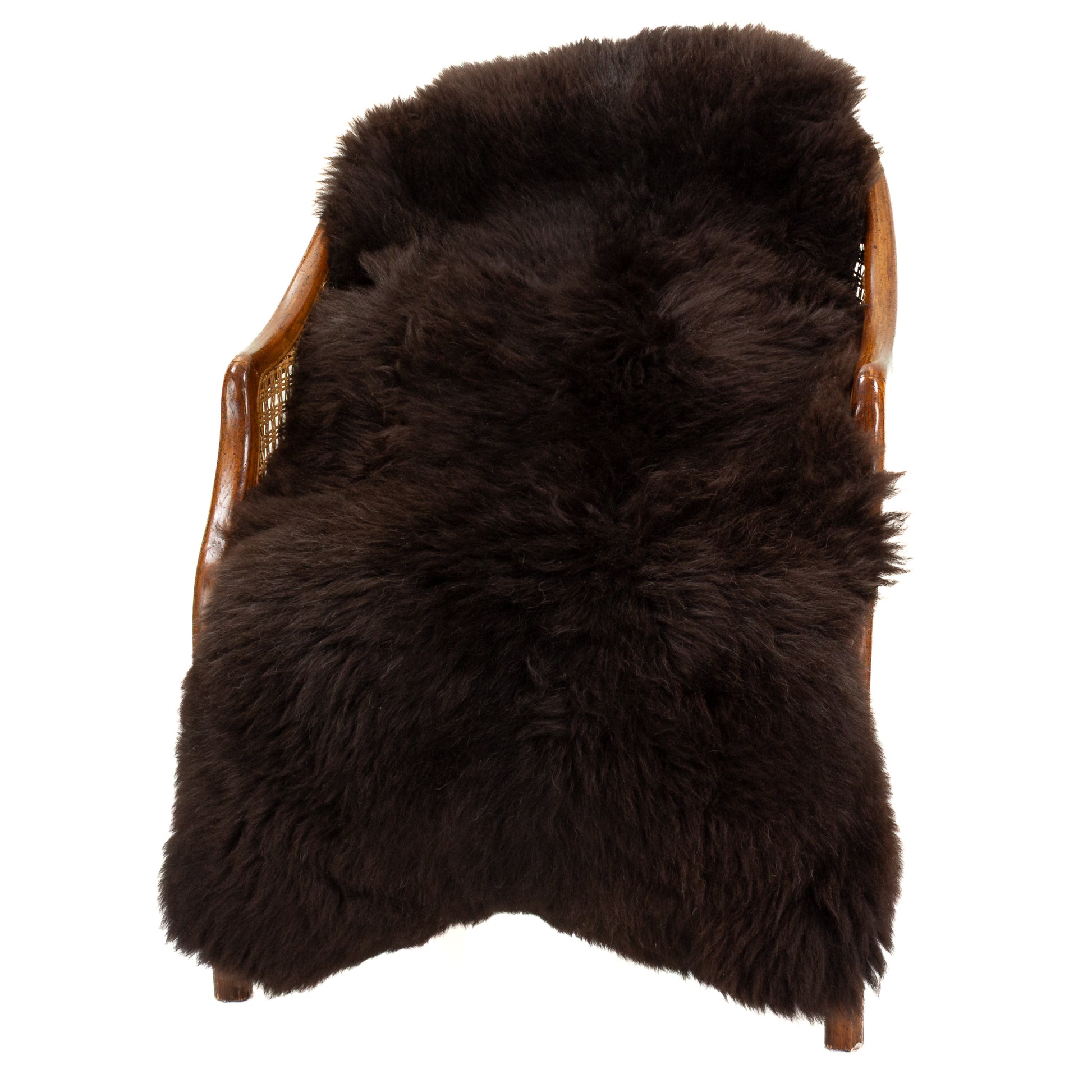 Soft Wool Dark Brown Swedish Sheepskin