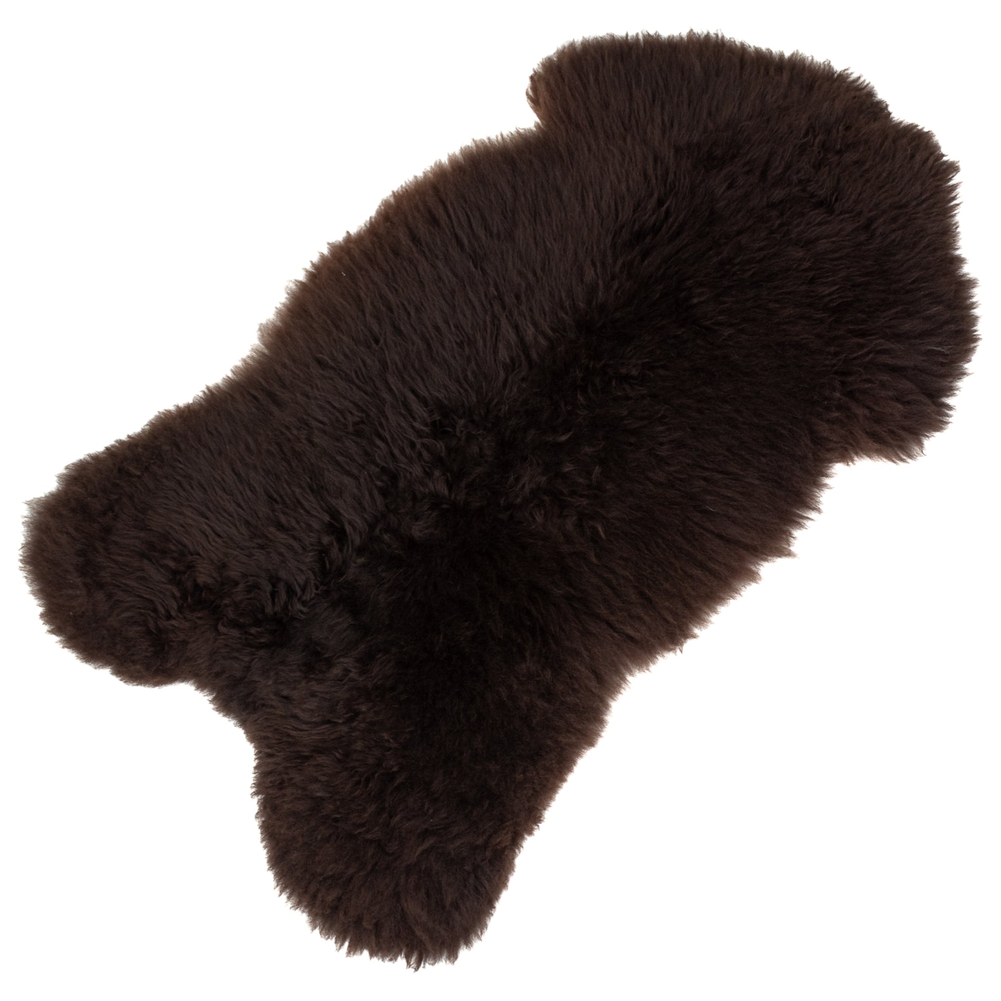 Soft Dark Brown Swedish Sheepskin Rug