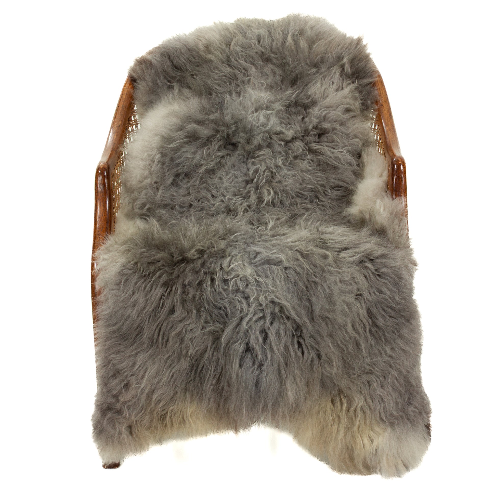 Soft Gray w Silver Swedish Sheepskin