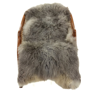Soft Gray w Silver Swedish Sheepskin