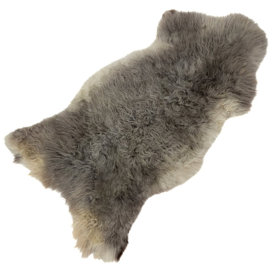 Soft Gray w Silver Swedish Sheepskin Rug