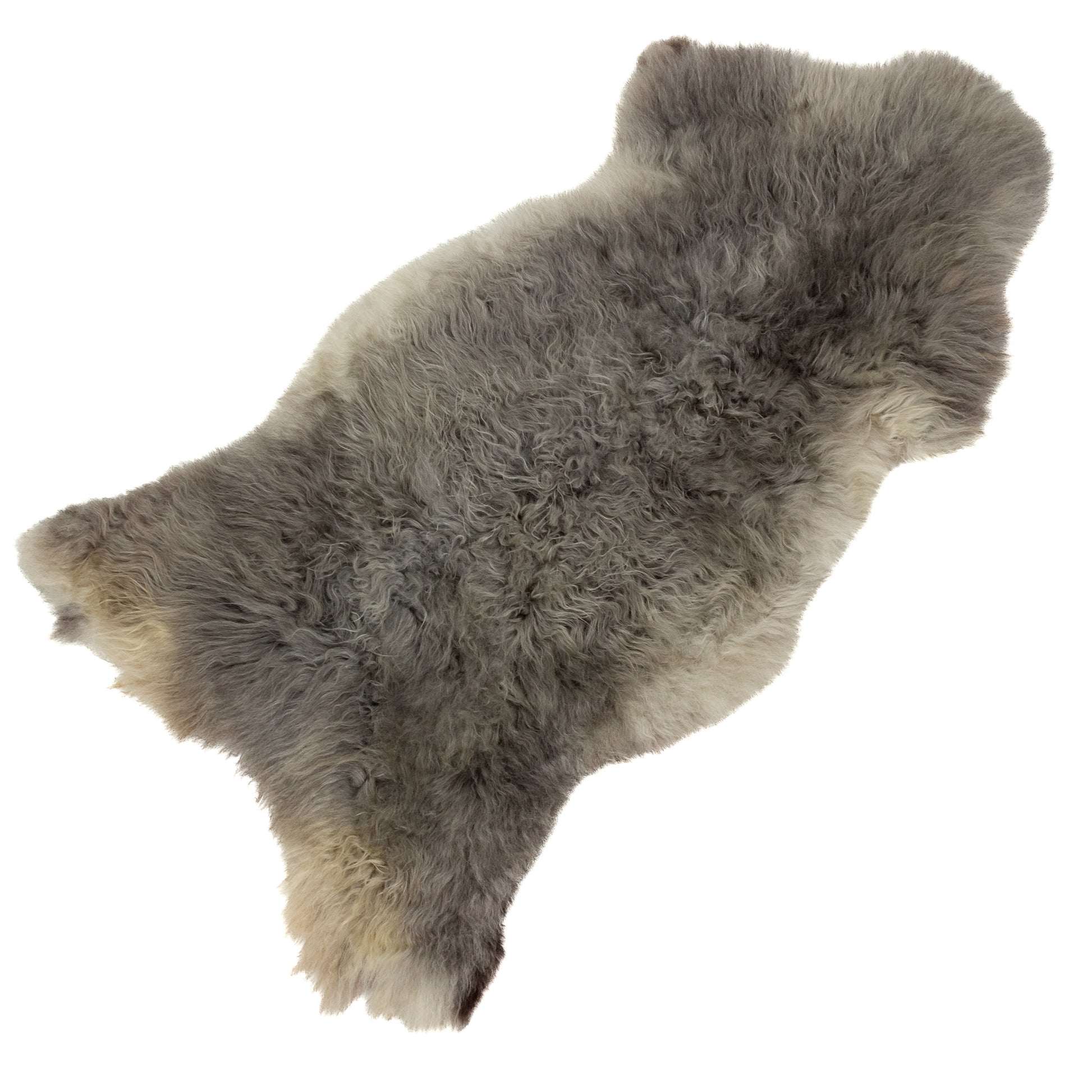 Soft Gray w Silver Swedish Sheepskin Rug