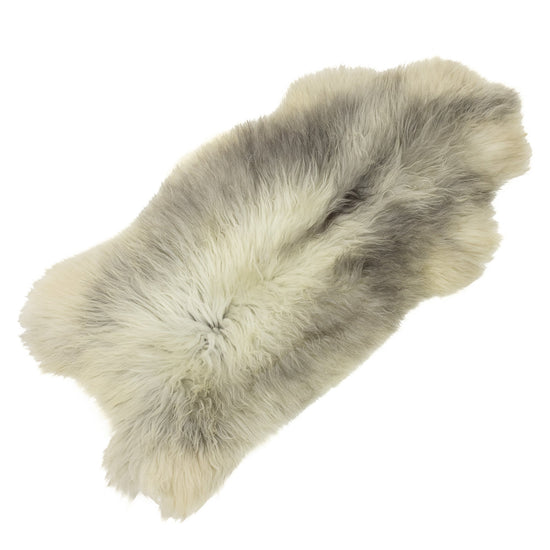 Soft Silver Gray Long Wool Swedish Sheepskin