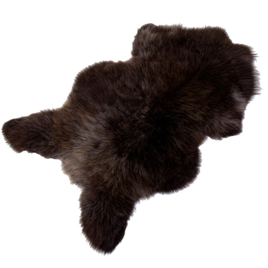 Soft Short Wool Brown Sheepskin