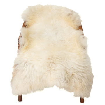 Soft Thick Creamy White w Light Mottling Sheepskin