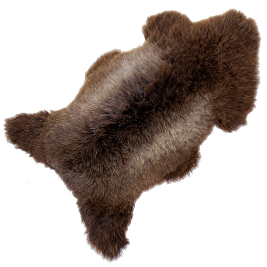 Brown w Some Gray Sheepskin