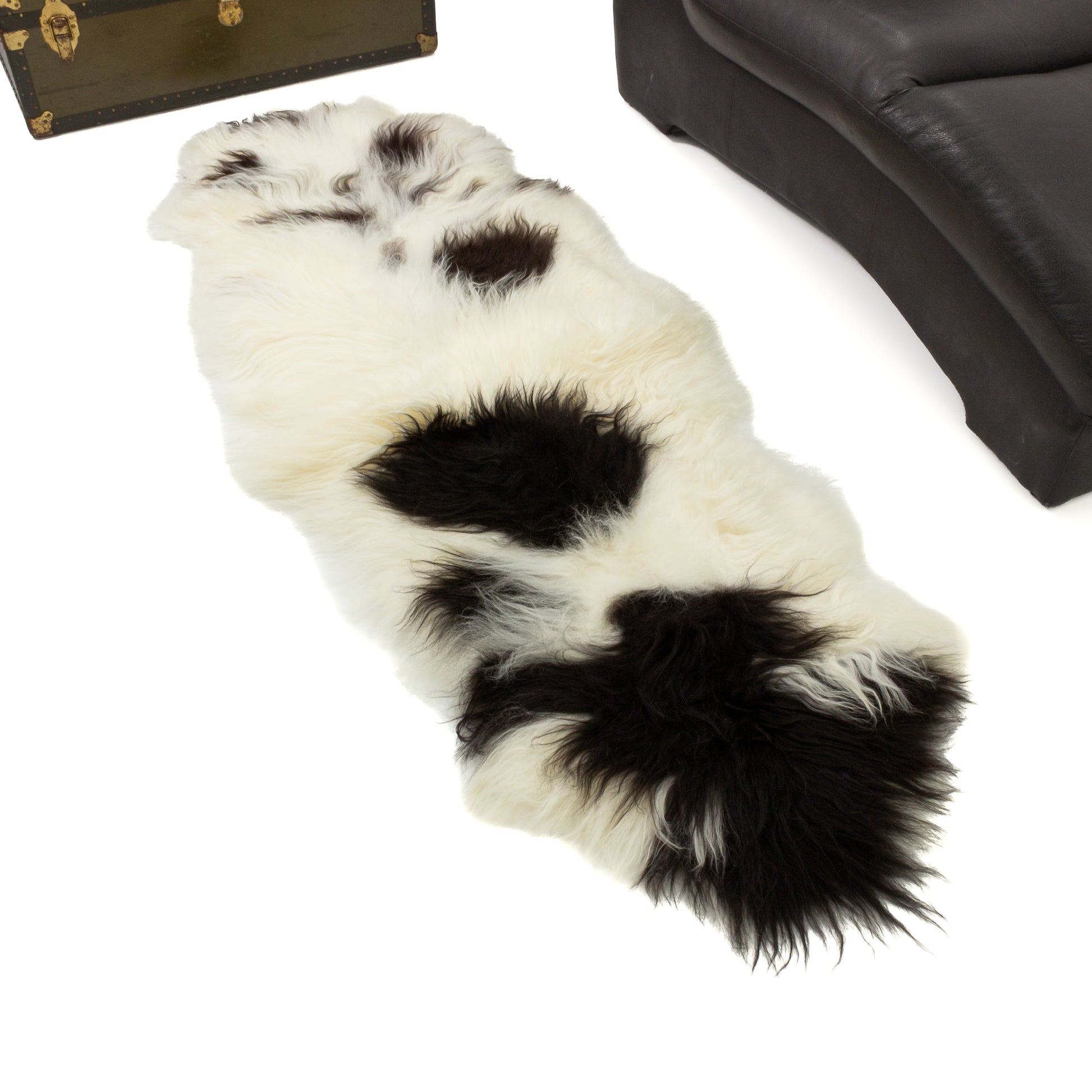 Spotted Double End-End Icelandic Sheepskin