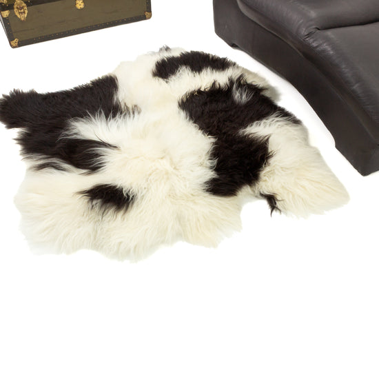 Spotted Double Side-Side Icelandic Sheepskin