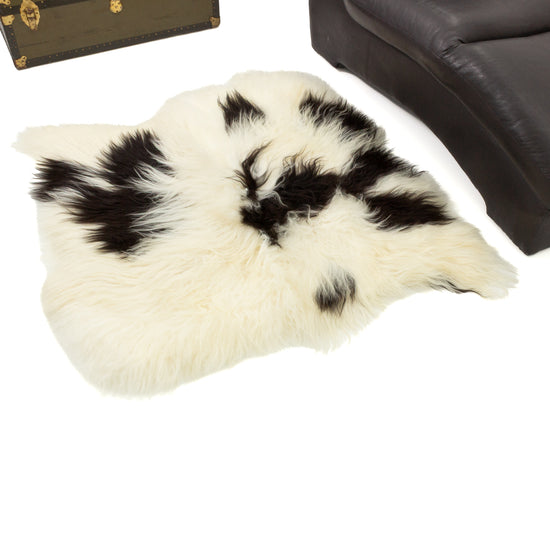 Spotted Double Side-Side Icelandic Sheepskin