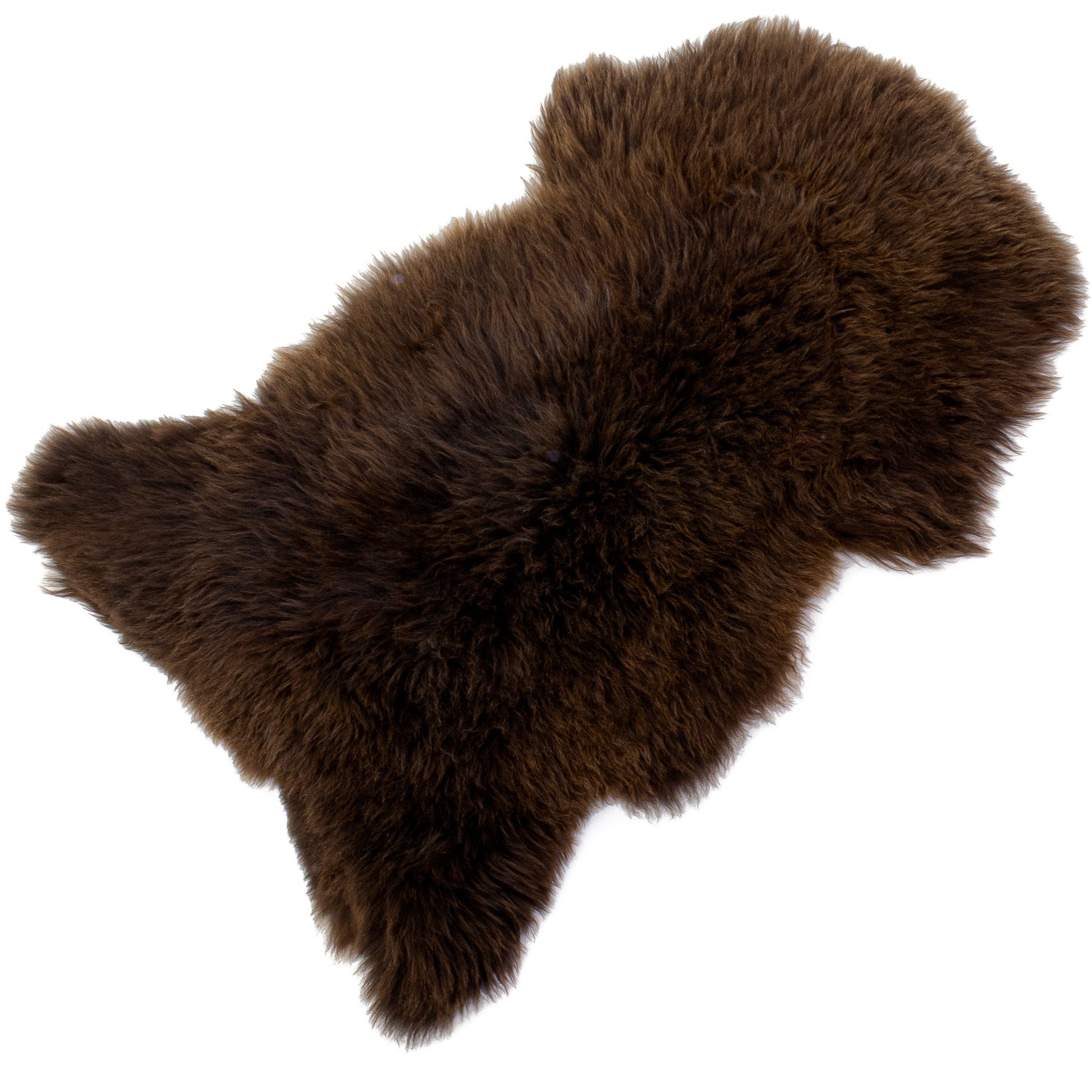 Thick Plush Brown Sheepskin