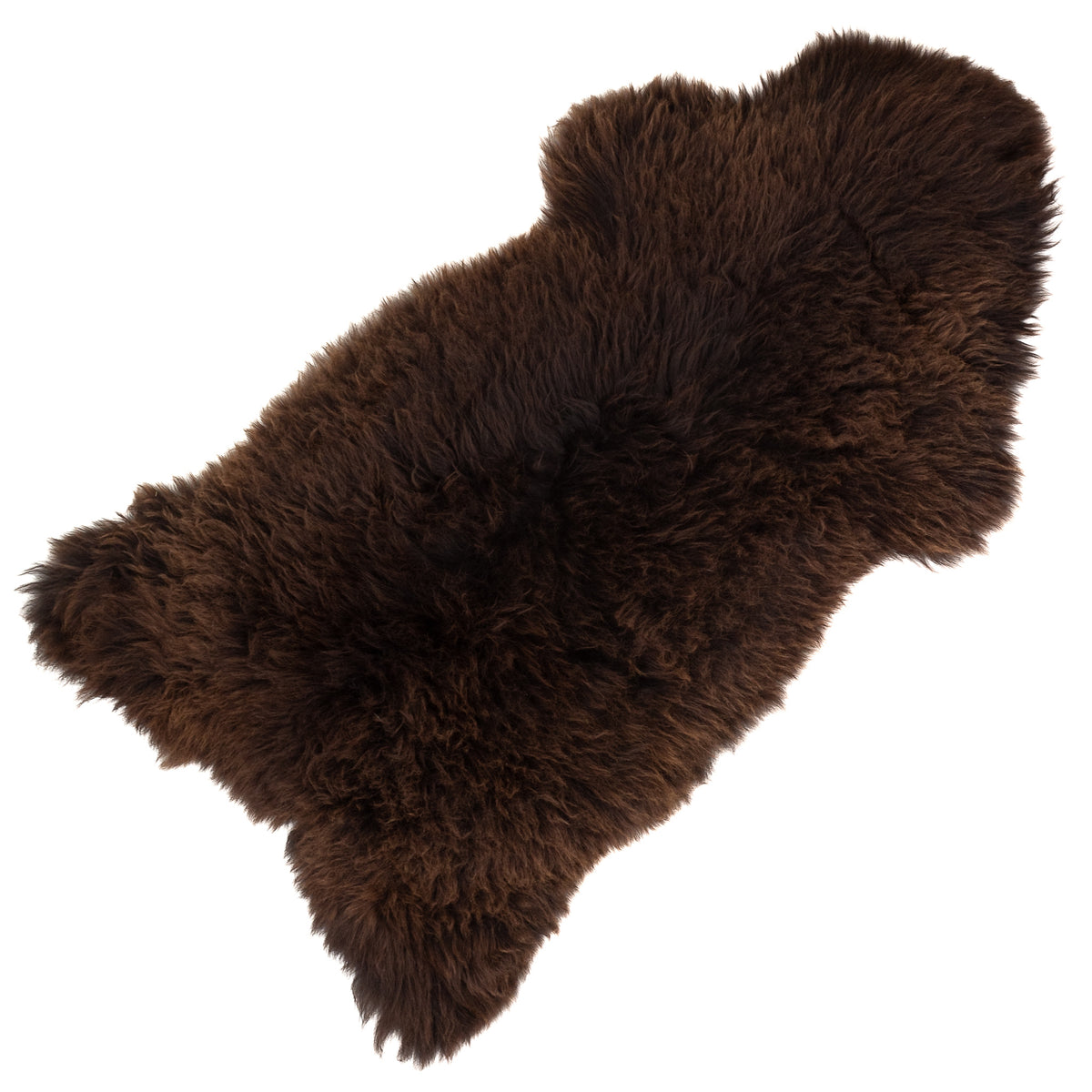 Thick Brown Sheepskin Rug