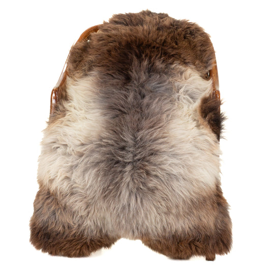 Thick Brown White Gray Sheepskin