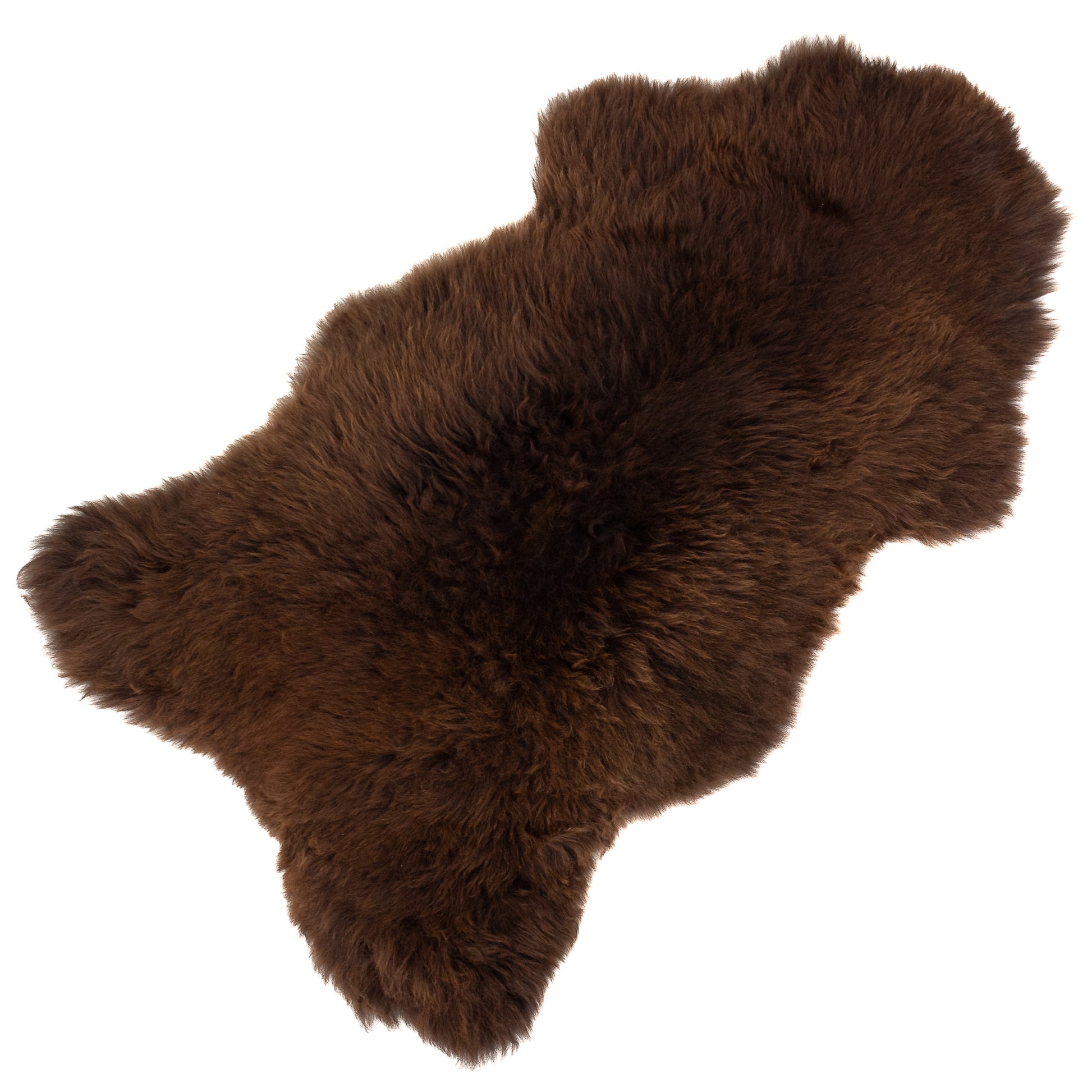 Thick Cushy Brown Sheepskin Rug