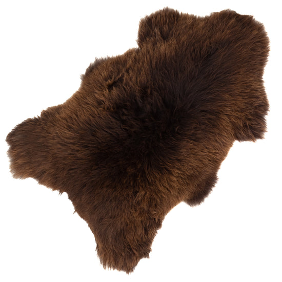 Thick Cushy Brown Sheepskin Rug