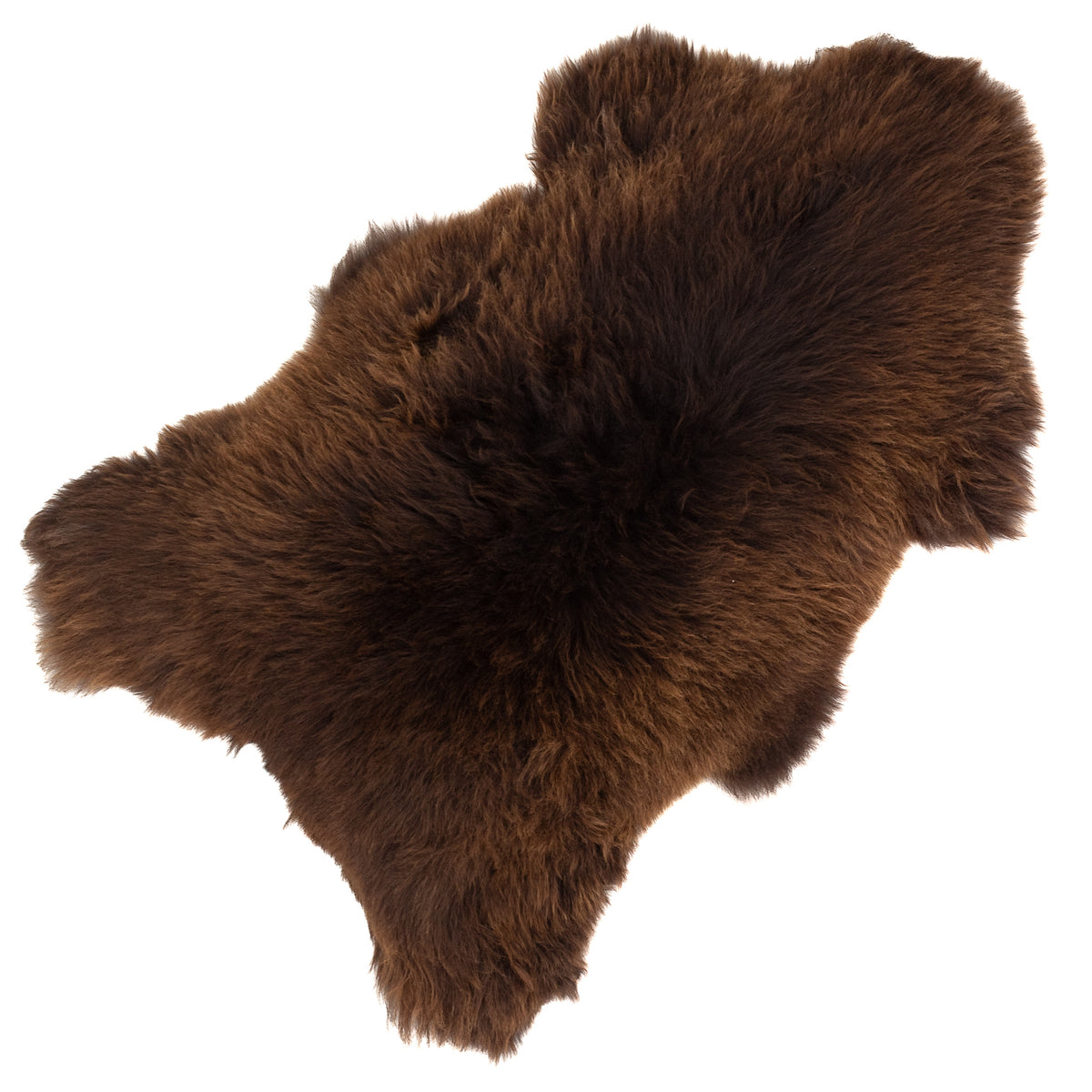 Thick Cushy Brown Sheepskin Rug