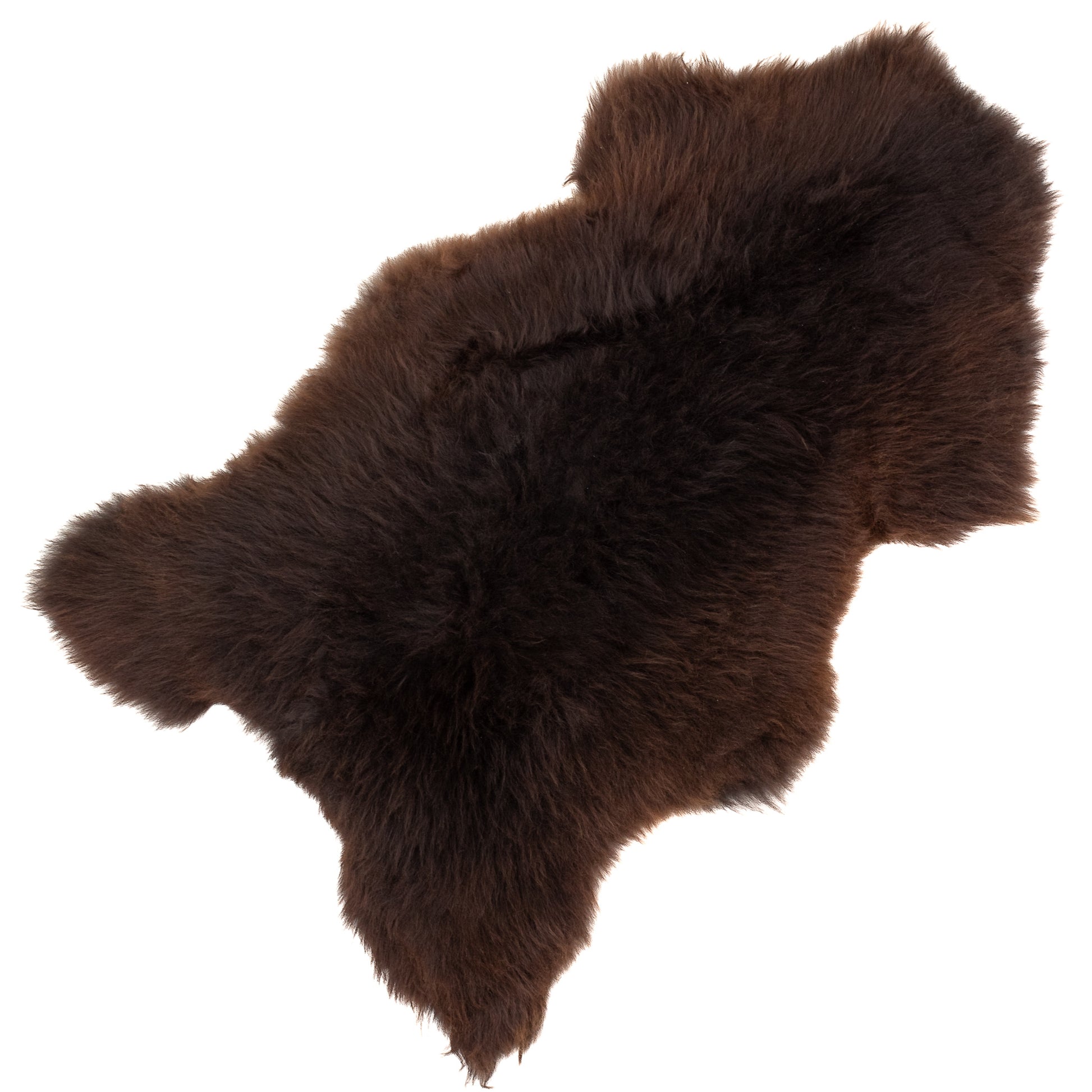 Thick Cushy Dark Brown Sheepskin Rug