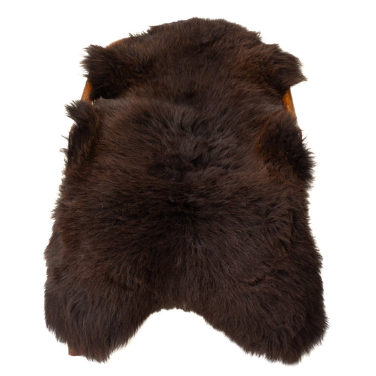 Thick Cushy Dark Brown Sheepskin