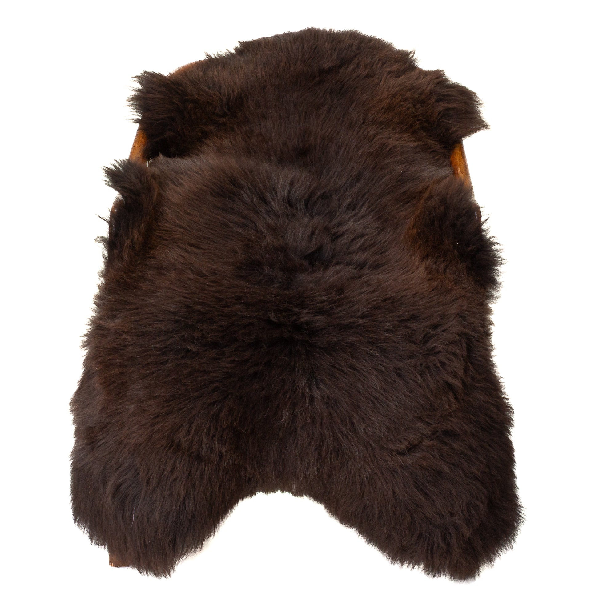 Thick Cushy Dark Brown Sheepskin
