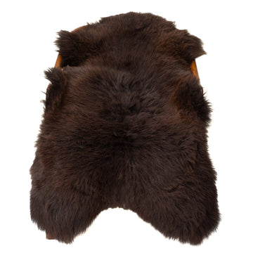 Thick Cushy Dark Brown Sheepskin