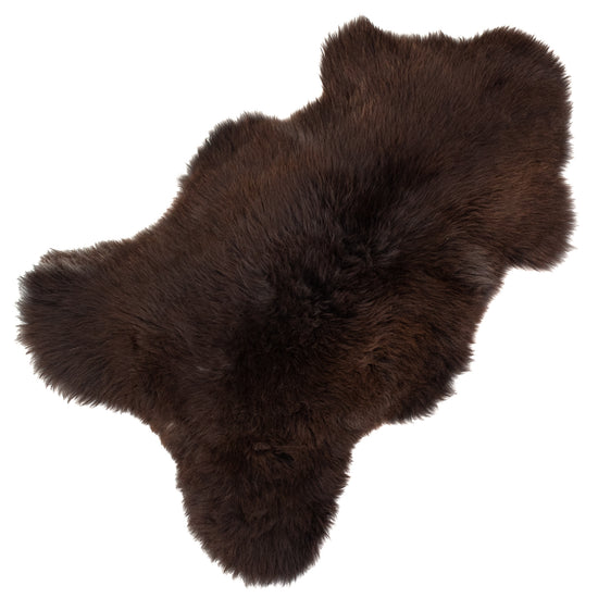 Thick Cushy Dark Brown Sheepskin Rug