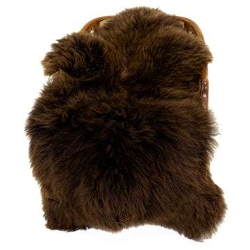 Thick Dense Cushy Brown Sheepskin