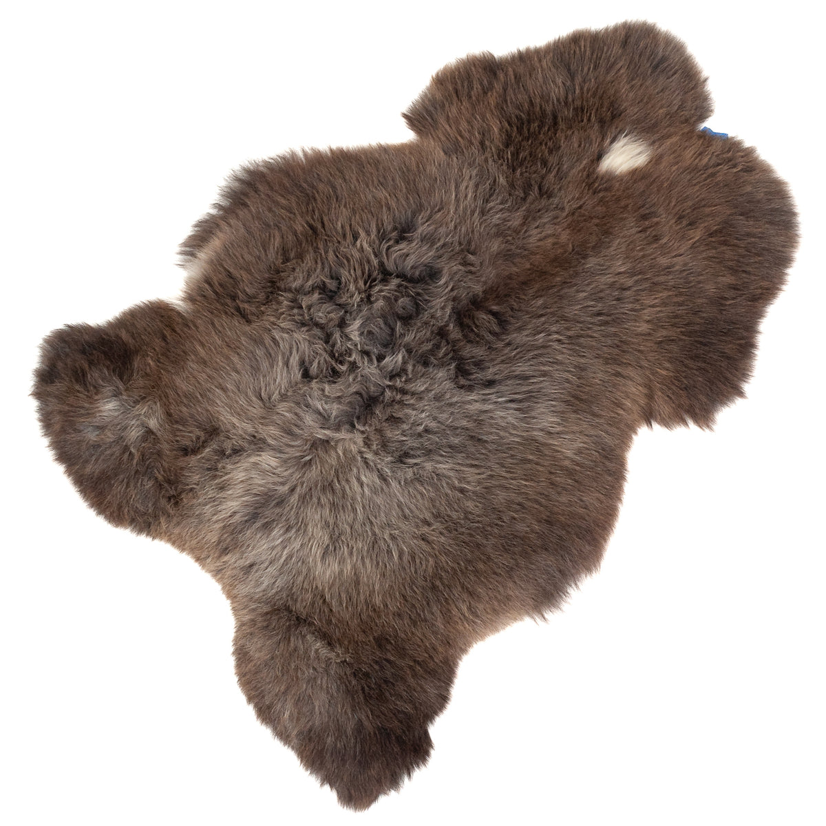 Thick Cushy Gray Brown with Spot Sheepskin Rug