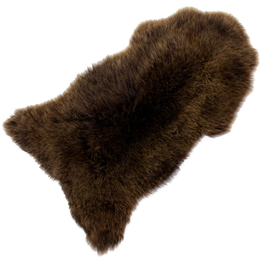 Large Thick Dense Cushy Brown Sheepskin