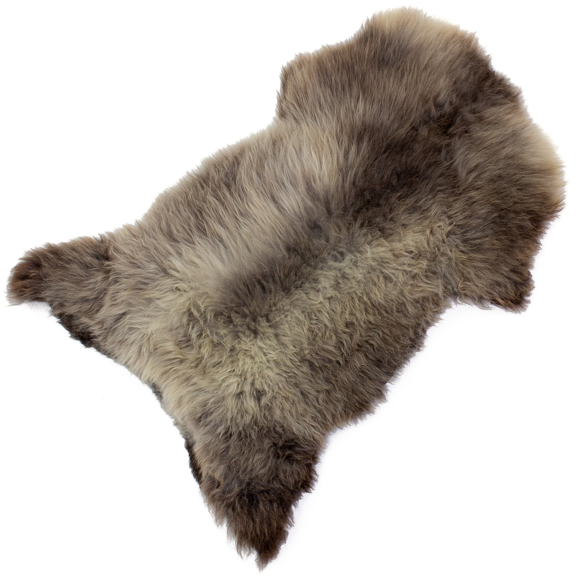 Large Thick Cushy Dark Gray Silver Mix Sheepskin