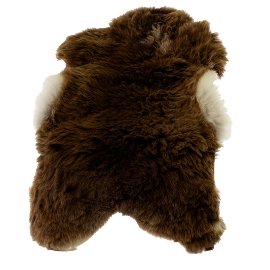 Thick Cushy Light Brown w White Edges Sheepskin