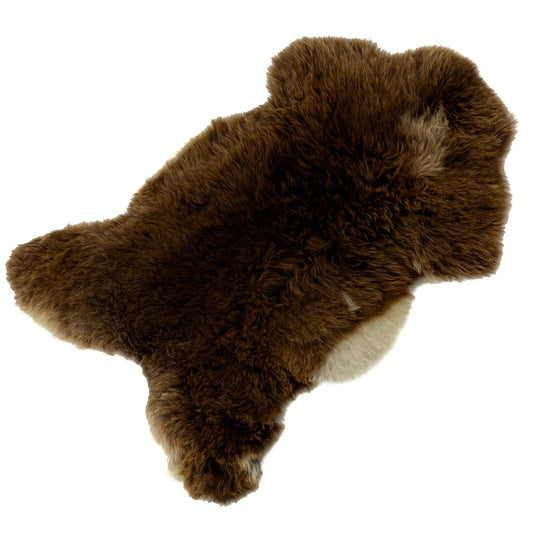 Thick Cushy Light Brown w White Edges Sheepskin