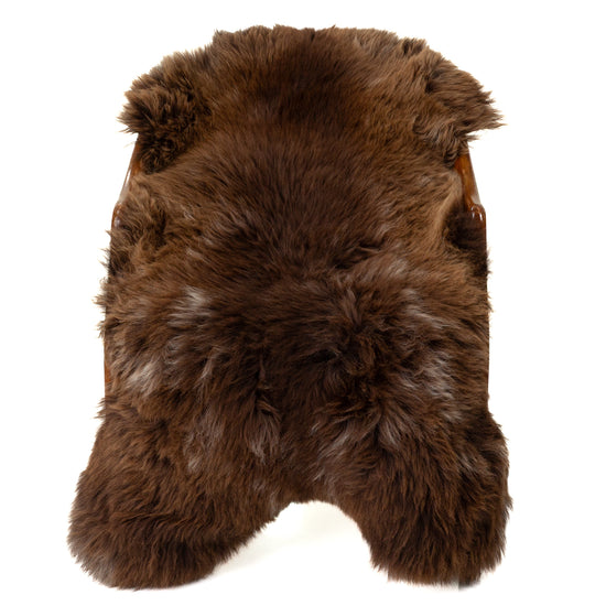 Thick Cushy Light Brown w White Sheepskin