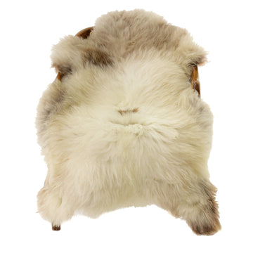 Thick Cushy Light Mottled w Brown Dot Sheepskin