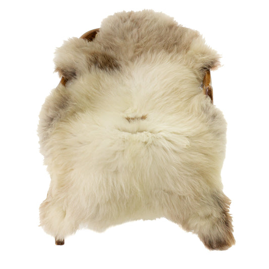 Thick Cushy Light Mottled w Brown Dot Sheepskin