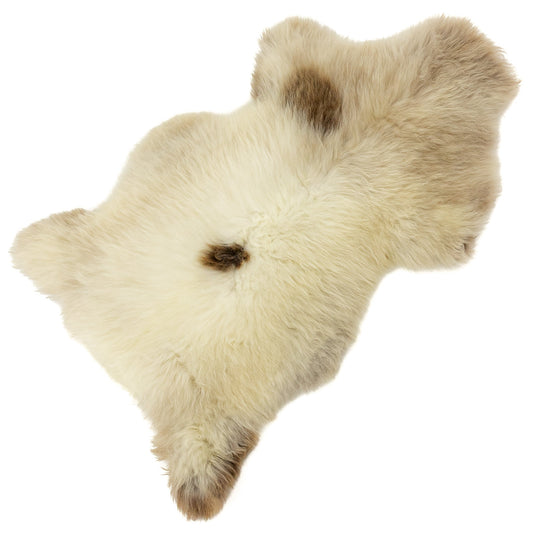 Thick Cushy Light Mottled w Brown Dot Sheepskin