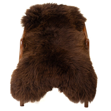 Thick Cushy Mixed Brown Sheepskin