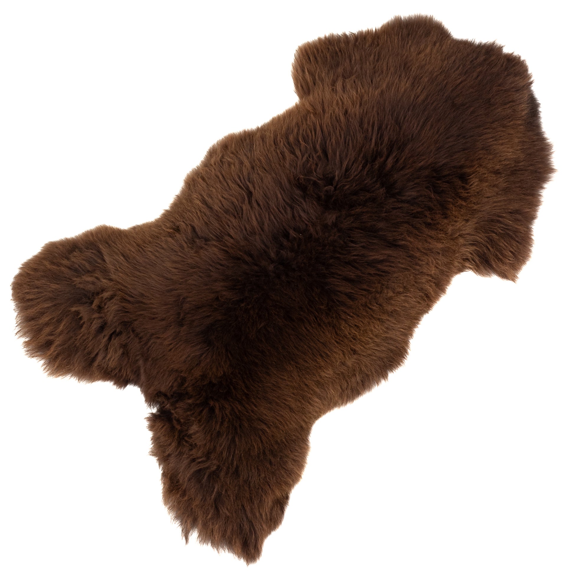 Thick Cushy Mixed Brown Sheepskin Rug