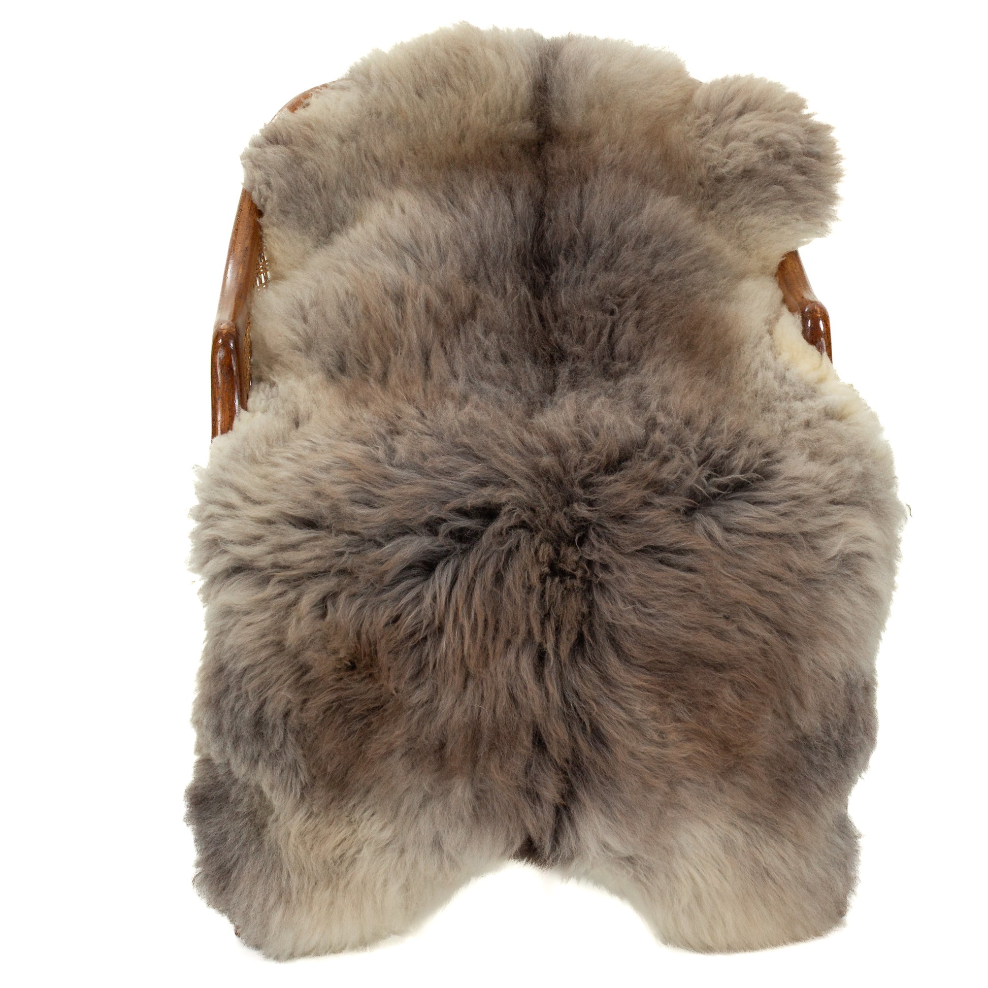Thick Cushy Mixed Gray Swedish Sheepskin