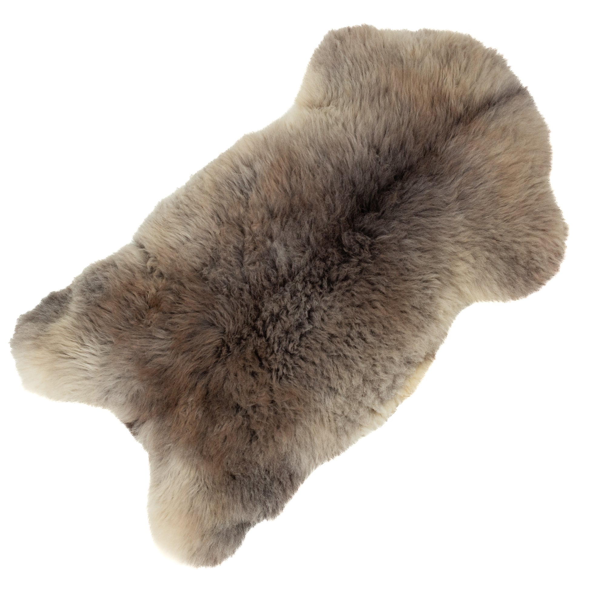 Thick Cushy Mixed Gray Swedish Sheepskin Rug