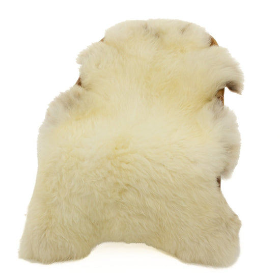 Large Thick Cushy Ivory w Light Mottled Sheepskin