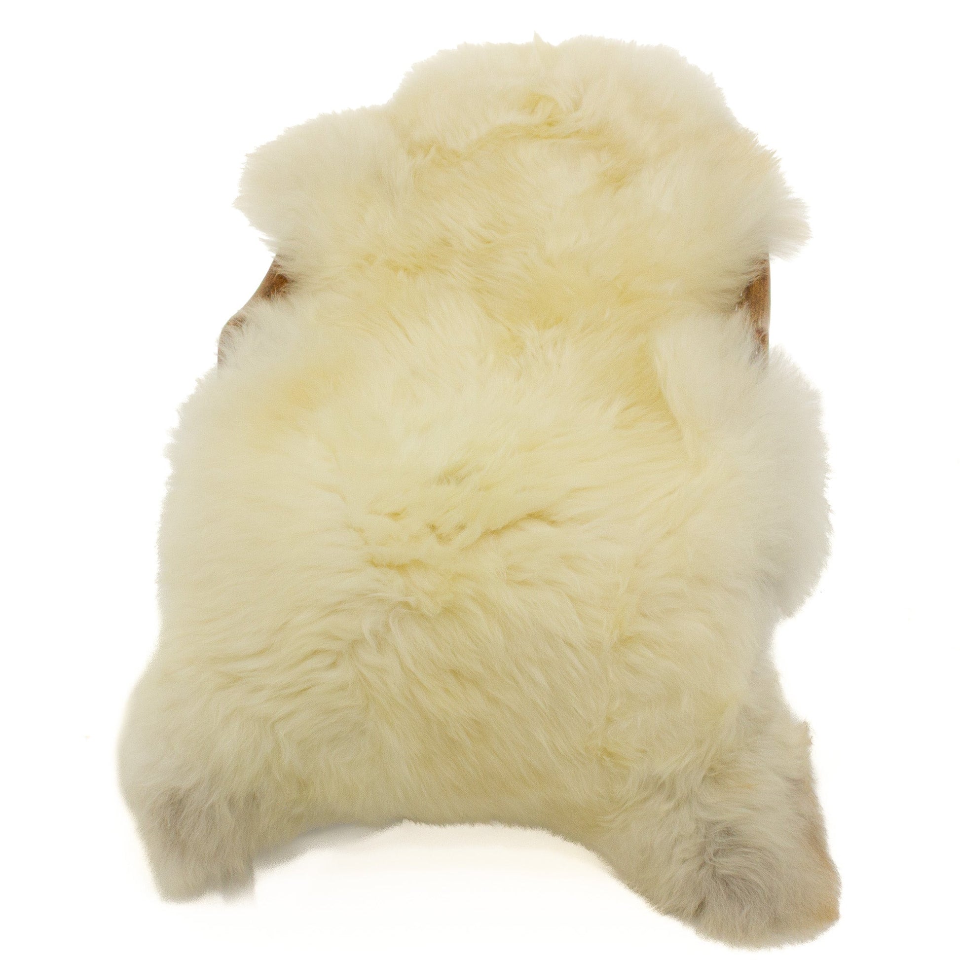 Large Thick Cushy Ivory w Light Mottled Sheepskin