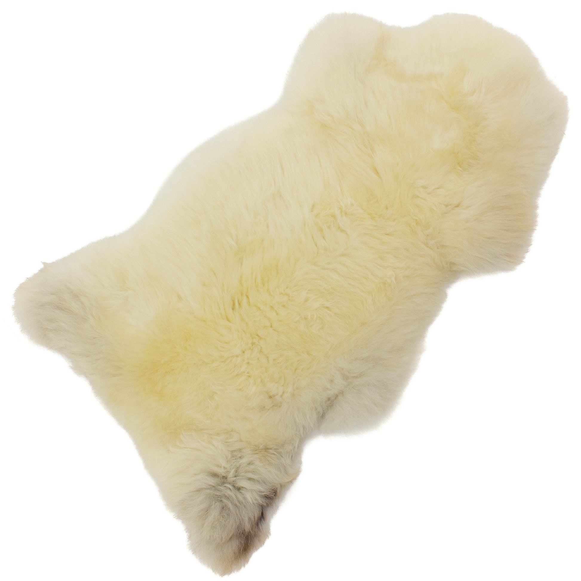 Large Thick Cushy Ivory w Light Mottled Sheepskin