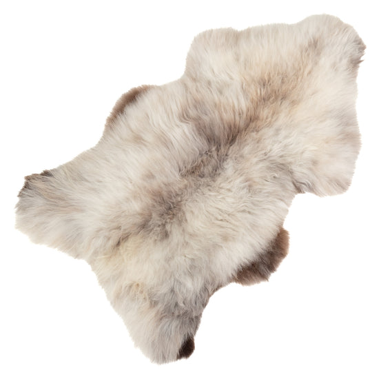 Thick Cushy Silver w Light Gray Sheepskin Rug