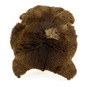 Wide Thick Cushy Light Brown w Spot Sheepskin