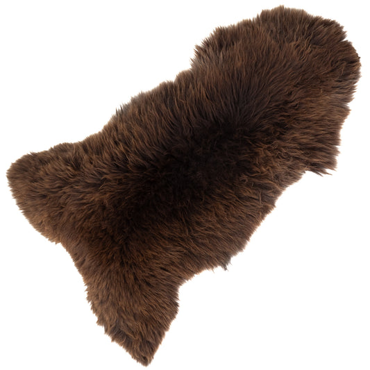 Large Thick Brown Sheepskin Rug