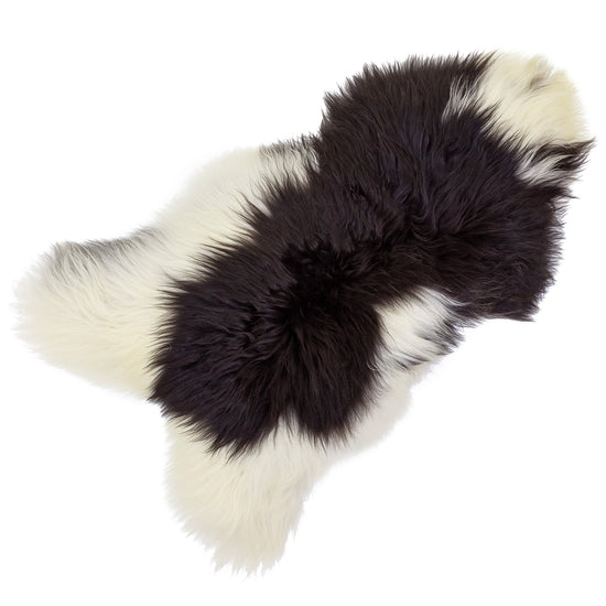 Large White w Brown Icelandic Sheepskin