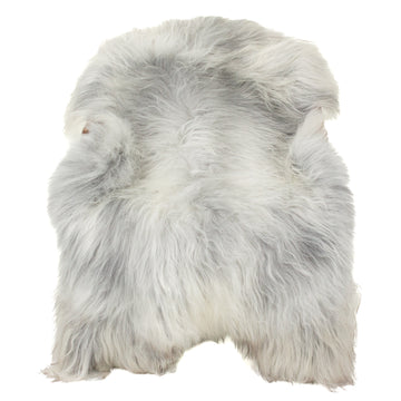 Silver White Gray Icelandic Sheepskin