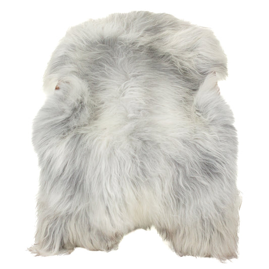 Silver White Gray Icelandic Sheepskin